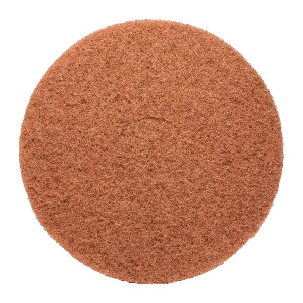 Gator 17 in. D Non-Woven Natural/Polyester Fiber Floor Pad Disc Tan 6746